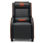 Fauteuil Inclinable de Massage Gamer en Cuir Costway, Siège de Cinéma Maison Monoplace
