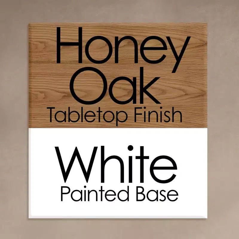 Table d'appoint étroite Hastings Home avec tiroir et étagère de rangement - Blanc/Chêne miel