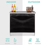 Table de bar portable escamotable Best Choice Products pour l'intérieur/extérieur, les fêtes, les pique-niques avec étui de transport, jupe amovible