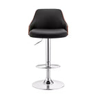 Tabouret de bar réglable Asher, hauteur comptoir, avec finition chromée et similicuir - Armen Living