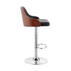Tabouret de bar réglable Asher, hauteur comptoir, avec finition chromée et similicuir - Armen Living