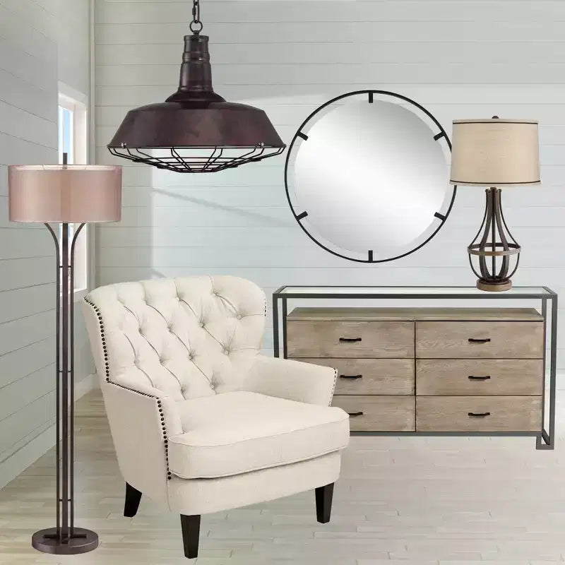 Miroir Mural Décoratif Rond Starbird Uttermost, Moderne en Métal Noir Ajouré, 76 cm de Large pour Salle de Bain, Chambre, Salon, Bureau à Domicile