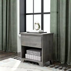 Max & Lily Nightstand, Solid Wood Bedside Side Tables with Storage Drawer for Bedroom