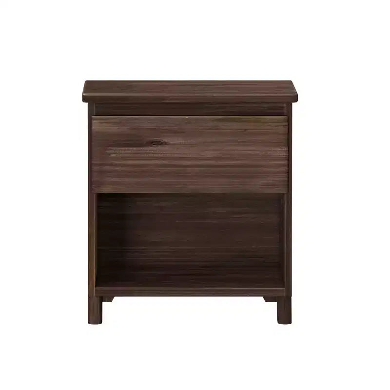 Table de chevet Max & Lily, tables d'appoint de chevet en bois massif avec tiroir de rangement pour chambre à coucher