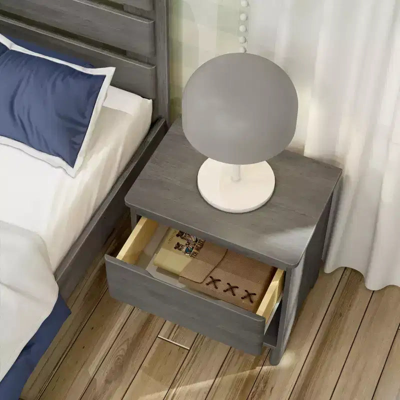Table de chevet Max & Lily, tables d'appoint de chevet en bois massif avec tiroir de rangement pour chambre à coucher