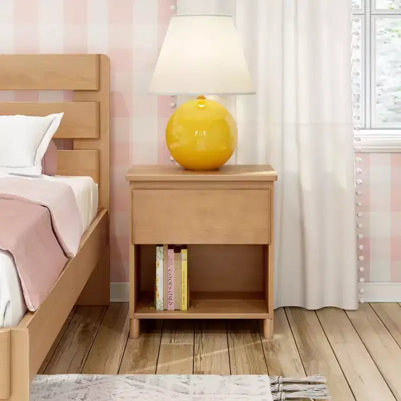 Table de chevet Max & Lily, tables d'appoint de chevet en bois massif avec tiroir de rangement pour chambre à coucher
