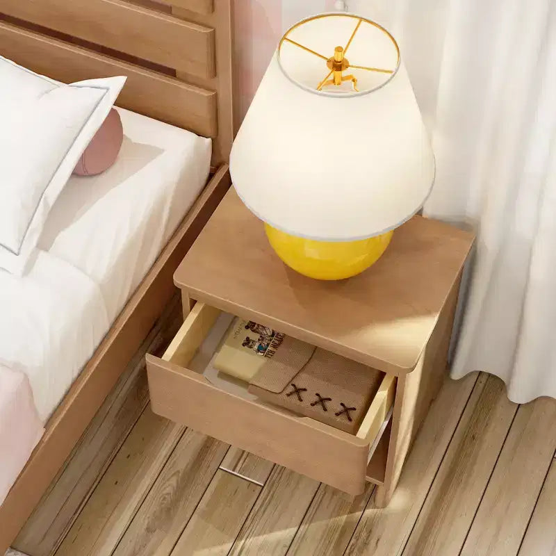 Table de chevet Max & Lily, tables d'appoint de chevet en bois massif avec tiroir de rangement pour chambre à coucher