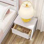 Table de chevet Max & Lily, tables d'appoint de chevet en bois massif avec tiroir de rangement pour chambre à coucher