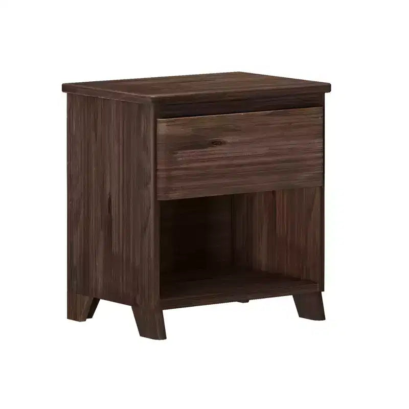 Table de chevet Max & Lily, tables d'appoint de chevet en bois massif avec tiroir de rangement pour chambre à coucher
