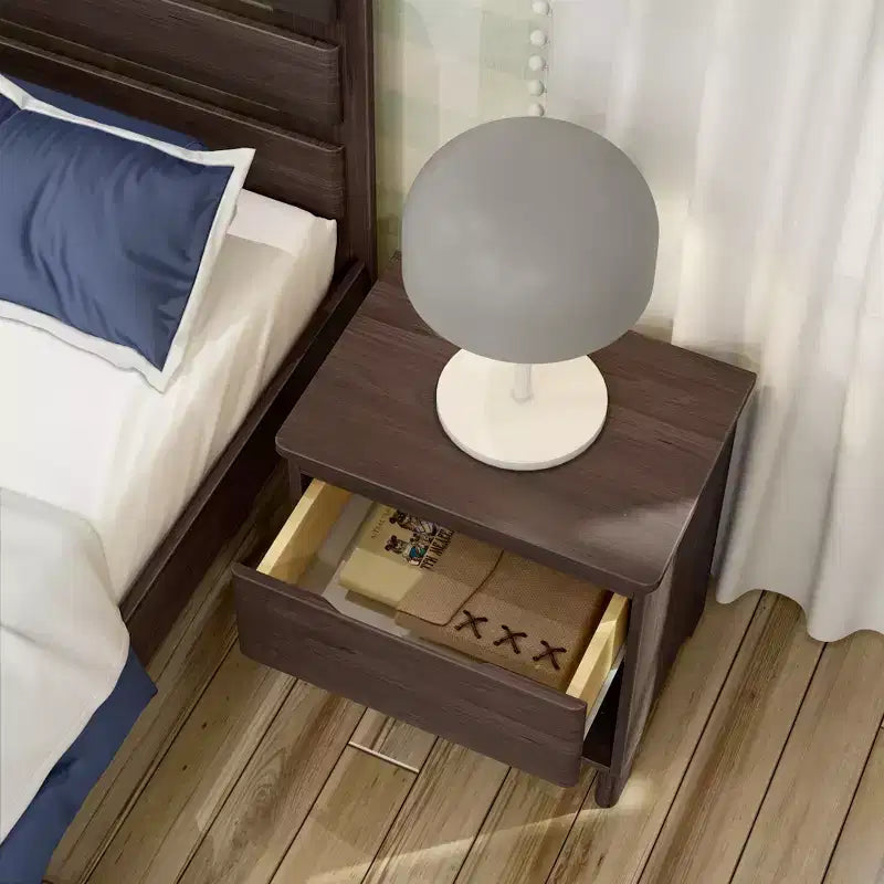 Table de chevet Max & Lily, tables d'appoint de chevet en bois massif avec tiroir de rangement pour chambre à coucher