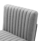 Tabouret de bar à hauteur de comptoir en tissu touffeté Indulge Channel - Modway