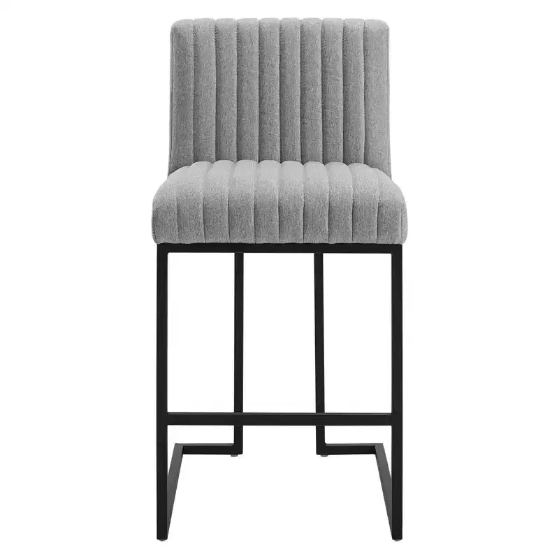 Tabouret de bar à hauteur de comptoir en tissu touffeté Indulge Channel - Modway