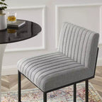 Tabouret de bar à hauteur de comptoir en tissu touffeté Indulge Channel - Modway