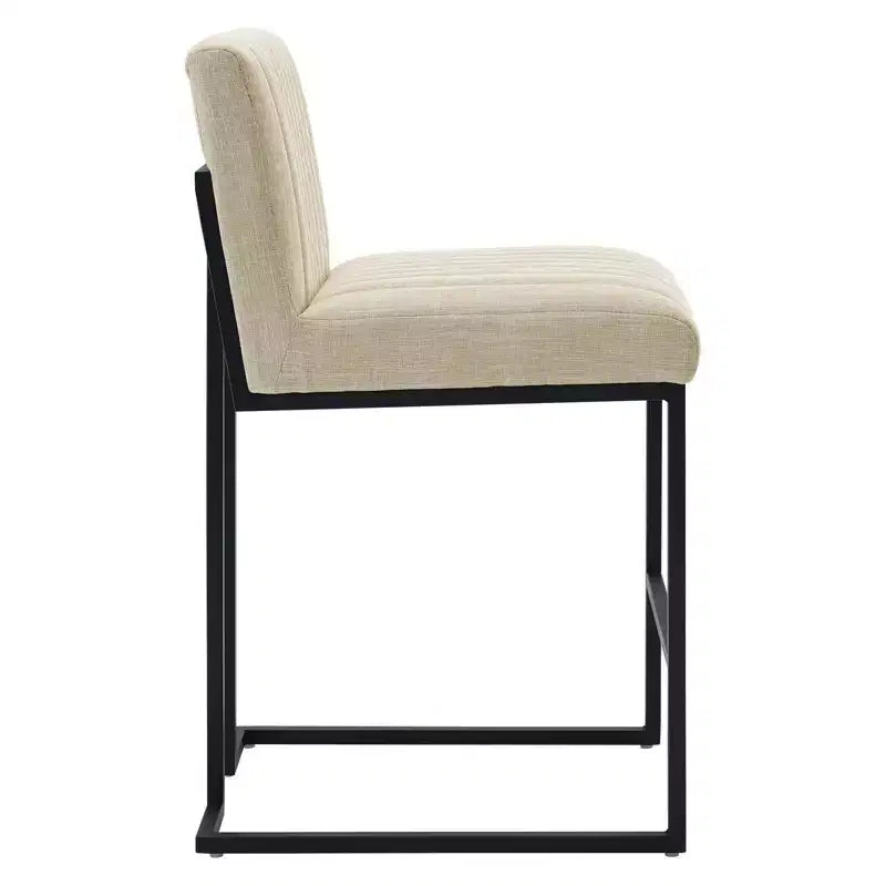 Tabouret de bar à hauteur de comptoir en tissu touffeté Indulge Channel - Modway