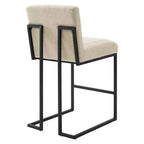 Tabouret de bar à hauteur de comptoir en tissu touffeté Indulge Channel - Modway