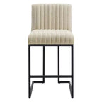 Tabouret de bar à hauteur de comptoir en tissu touffeté Indulge Channel - Modway