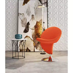 Fauteuil pivotant en mélange de laine bouclée - Manhattan Comfort