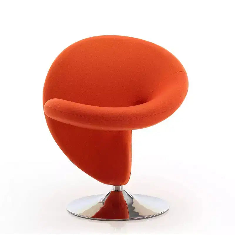 Fauteuil pivotant en mélange de laine bouclée - Manhattan Comfort