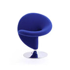 Fauteuil pivotant en mélange de laine bouclée - Manhattan Comfort