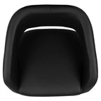 Merrick Lane Tabouret de bar moderne à dossier mi-hauteur arrondi avec siège pivotant réglable en hauteur