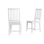 Lot de 2 chaises de salle à manger sans accoudoirs Vienna Wood - Alaterre Furniture