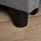 HOMCOM Canapé convertible, lit de repos, fauteuil multifonctionnel avec tissu capitonné, dossier inclinable, oreiller, gris