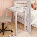 Lit superposé en L Max & Lily Farmhouse, format double au-dessus de grand, avec bureau