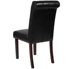 Chaise Parsons rembourrée Merrick Lane avec garniture cloutée
