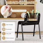 Lot de 5 chaises de conférence Costway en maille avec siège en tissu rembourré pour bureau à domicile