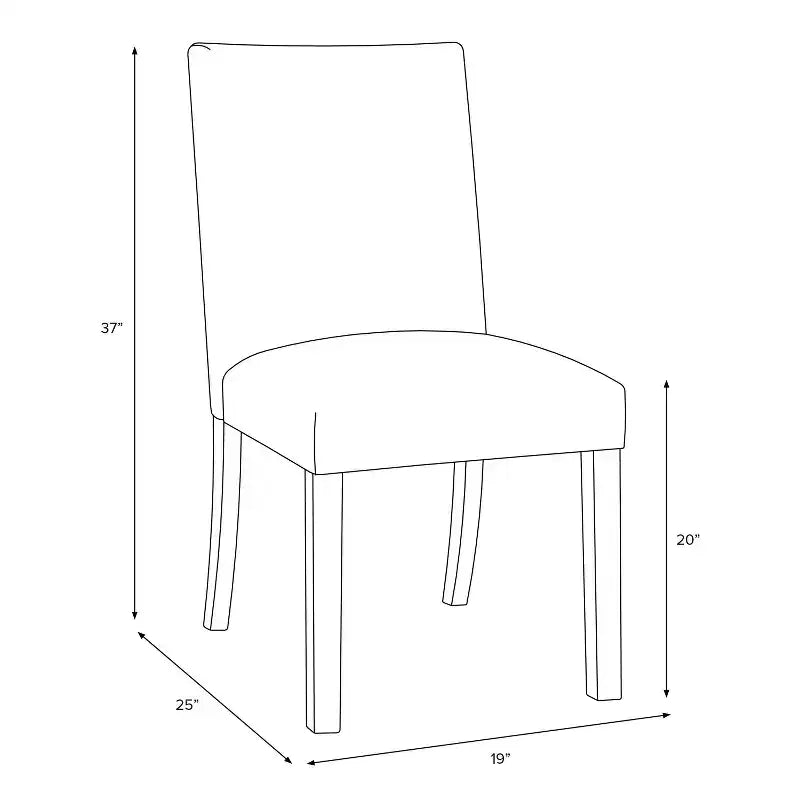 Chaise de salle à manger Skyline Furniture Hendrix à motifs ludiques