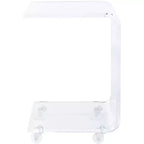 Chariot de bar en acrylique Rollins - BCT8006A - Transparent - Safavieh