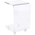 Chariot de bar en acrylique Rollins - BCT8006A - Transparent - Safavieh