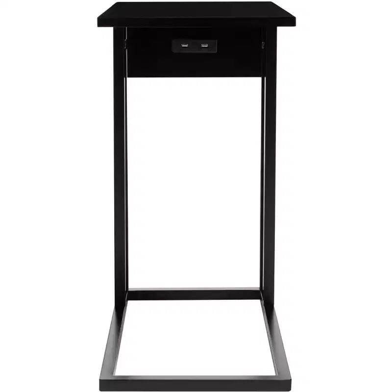 Portland Usb Side Table - ACC8003A - Black - Safavieh