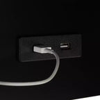 Table d'appoint USB Portland - ACC8003A - Noir - Safavieh