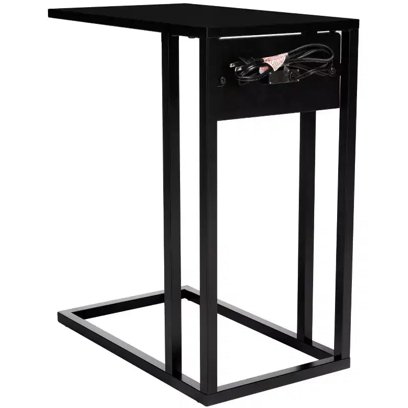 Table d'appoint USB Portland - ACC8003A - Noir - Safavieh