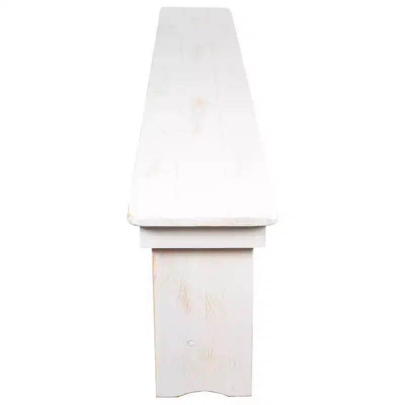 Banc de ferme pliable Emma et Oliver 8' x 12 en pin massif antique et rustique - Banc portable
