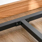 Ensemble table et 2 tabourets de bar industriels HOMCOM, ensemble table et chaises de comptoir pour petits espaces, salle à manger