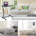 Costway Table Roulante à Plateau Inclinable pour Lit et Ordinateur Portable Gary