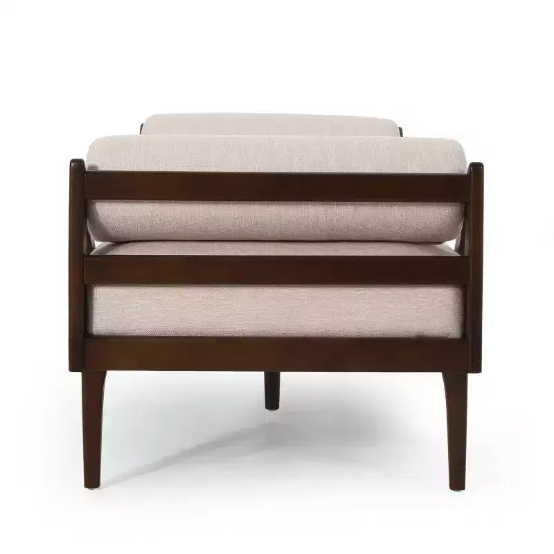 Chaise longue capitonnée contemporaine Rayle avec oreillers d'appoint roulés - Christopher Knight Home