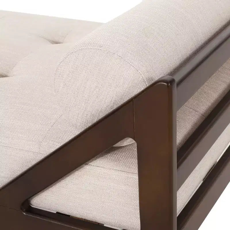 Chaise longue capitonnée contemporaine Rayle avec oreillers d'appoint roulés - Christopher Knight Home