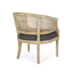 Chaise d'appoint en bois et rotin de style campagnard Steinaker - Christopher Knight Home