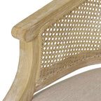 Chaise d'appoint en bois et rotin de style campagnard Steinaker - Christopher Knight Home