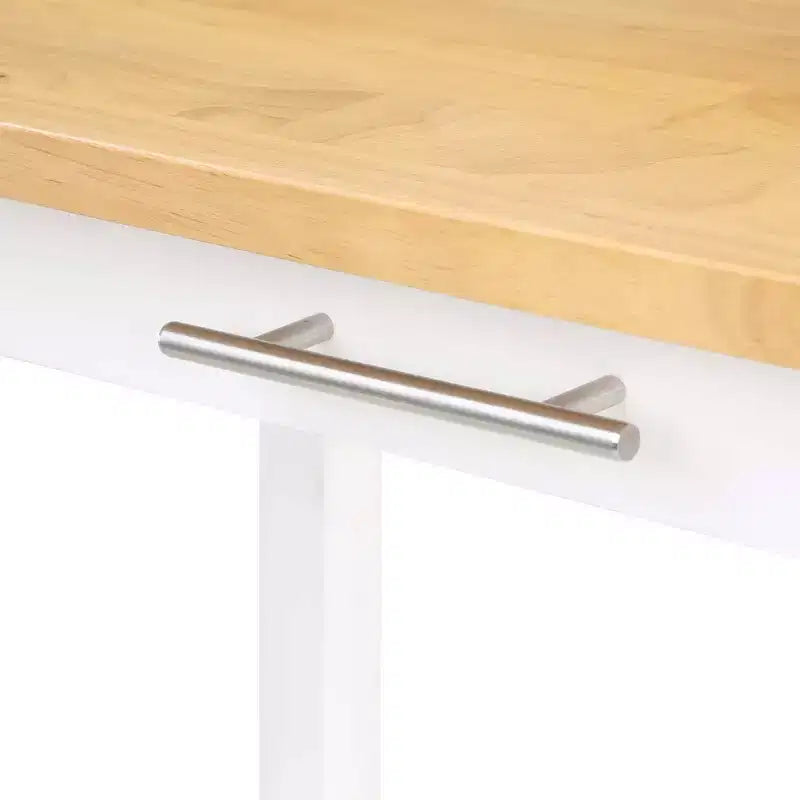 Îlot de cuisine 3 niveaux Designs2Go en bois de boucher avec tiroir – Breighton Home