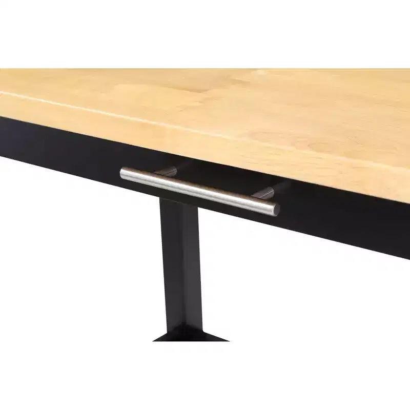 Îlot de cuisine 3 niveaux Designs2Go en bois de boucher avec tiroir – Breighton Home