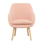 Fauteuil d'appoint Breighton Home Take a Seat Charlotte Wingback en similicuir mouton