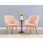 Fauteuil d'appoint Breighton Home Take a Seat Charlotte Wingback en similicuir mouton