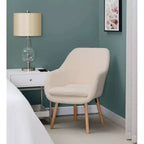 Fauteuil d'appoint Breighton Home Take a Seat Charlotte Wingback en similicuir mouton