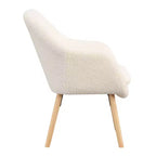 Fauteuil d'appoint Breighton Home Take a Seat Charlotte Wingback en similicuir mouton