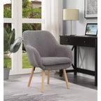Fauteuil d'appoint Breighton Home Take a Seat Charlotte Wingback en similicuir mouton