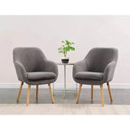 Fauteuil d'appoint Breighton Home Take a Seat Charlotte Wingback en similicuir mouton
